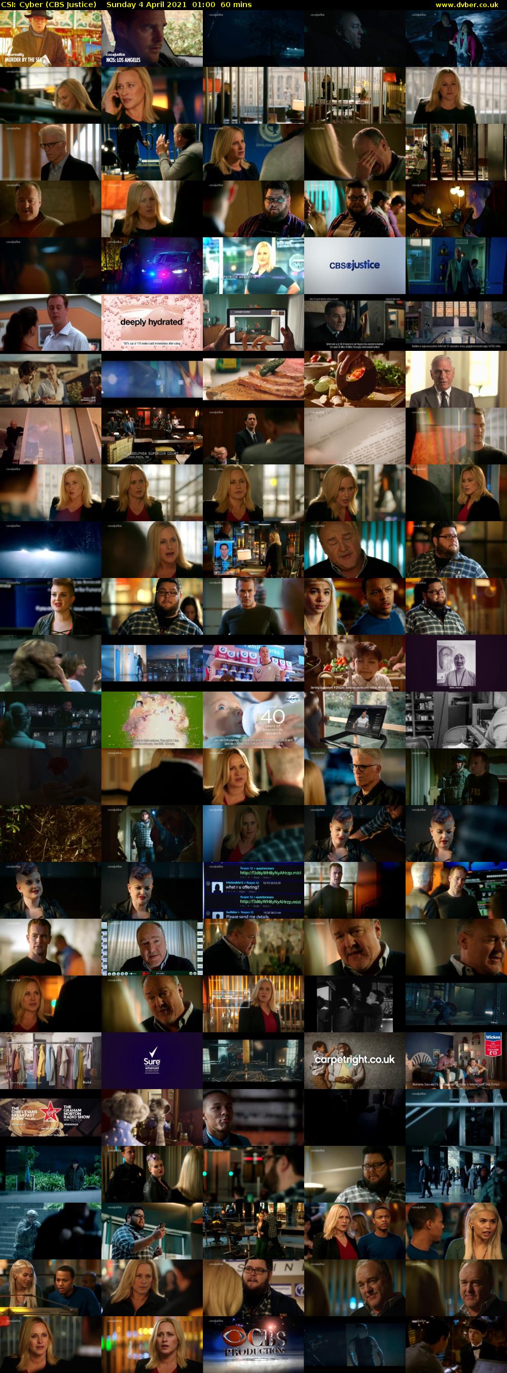 CSI: Cyber (CBS Justice) Sunday 4 April 2021 01:00 - 02:00