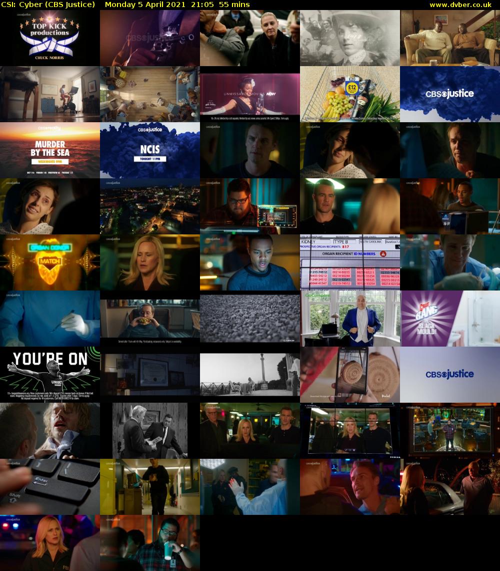 CSI: Cyber (CBS Justice) Monday 5 April 2021 21:05 - 22:00