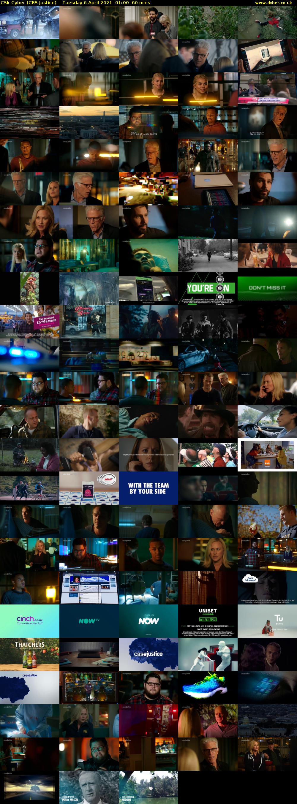 CSI: Cyber (CBS Justice) Tuesday 6 April 2021 01:00 - 02:00