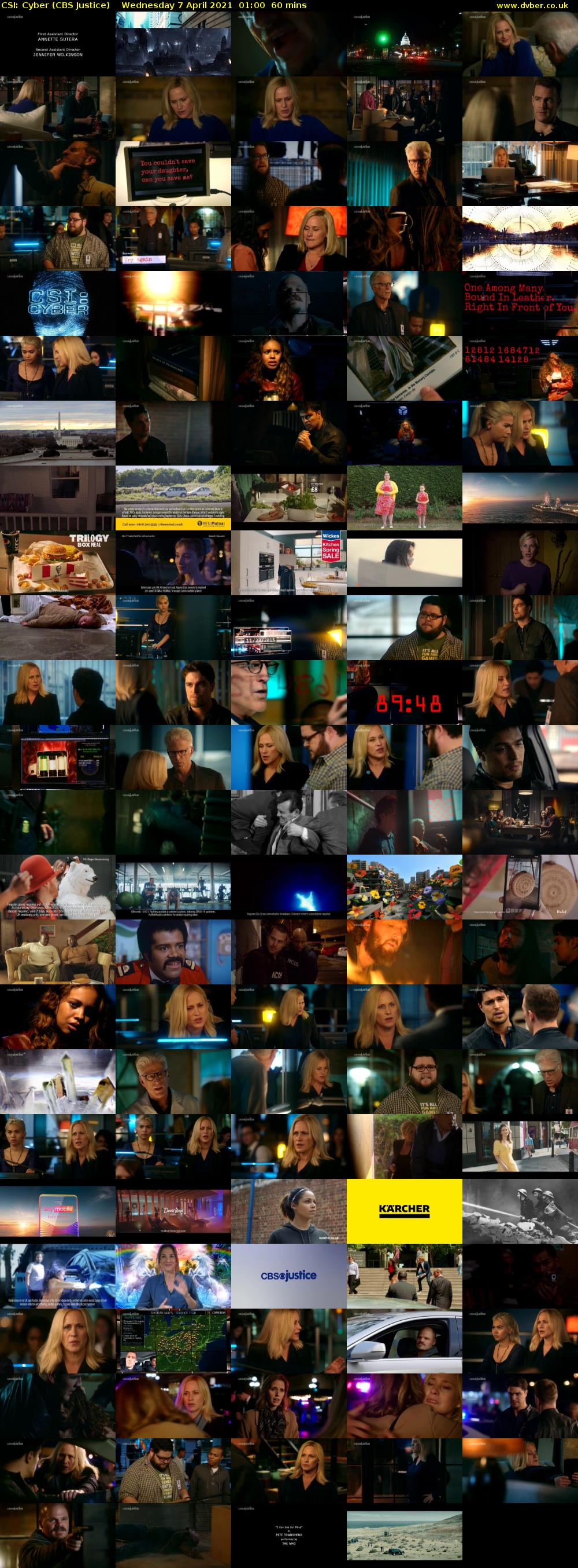 CSI: Cyber (CBS Justice) Wednesday 7 April 2021 01:00 - 02:00