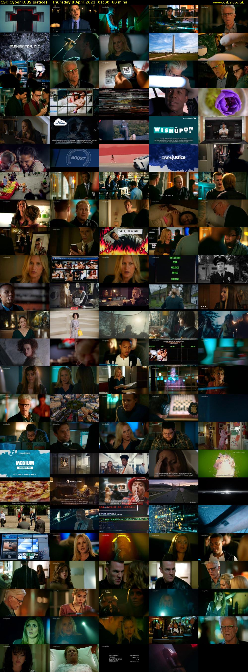 CSI: Cyber (CBS Justice) Thursday 8 April 2021 01:00 - 02:00