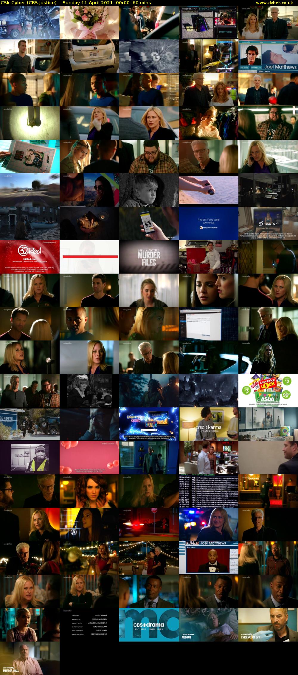 CSI: Cyber (CBS Justice) Sunday 11 April 2021 00:00 - 01:00