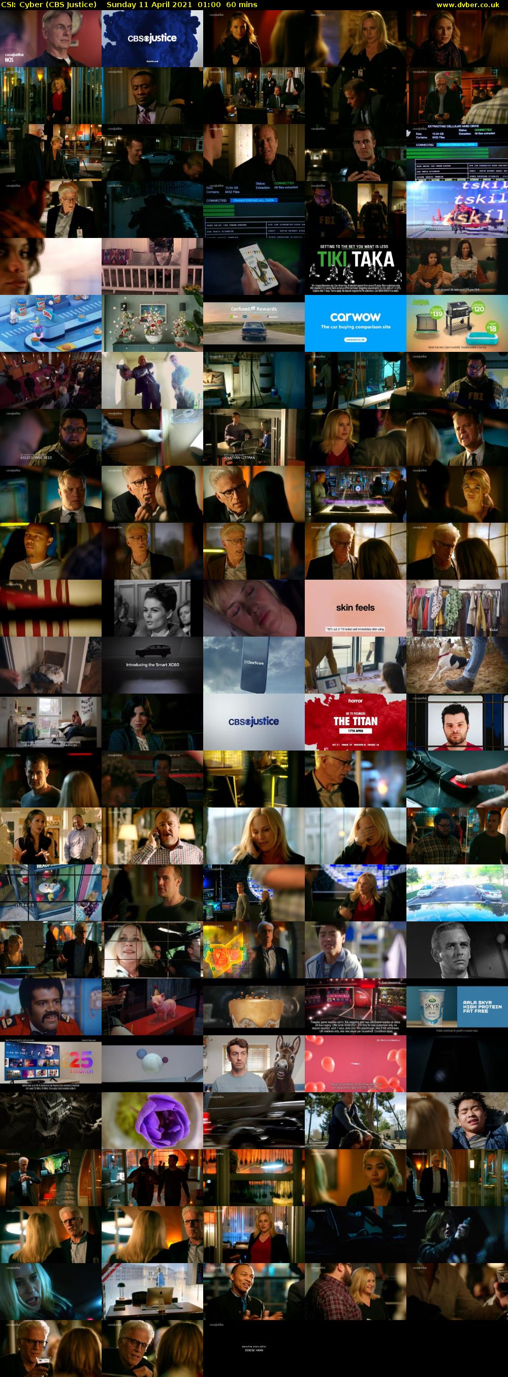 CSI: Cyber (CBS Justice) Sunday 11 April 2021 01:00 - 02:00