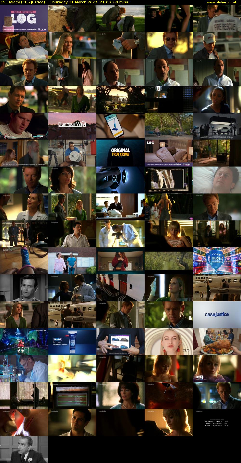 CSI: Miami (CBS Justice) Thursday 31 March 2022 21:00 - 22:00