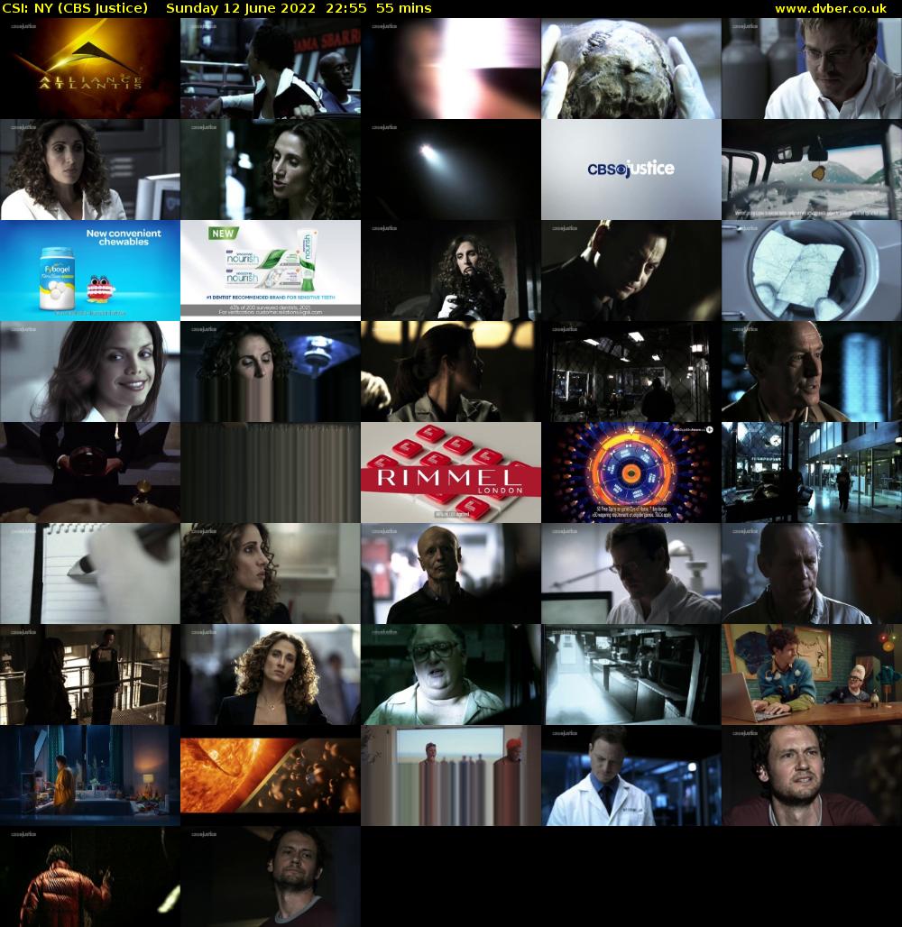 CSI: NY (CBS Justice) Sunday 12 June 2022 22:55 - 23:50