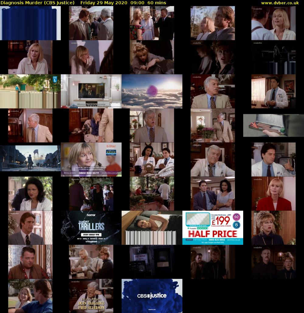 Diagnosis Murder (CBS Justice) Friday 29 May 2020 09:00 - 10:00