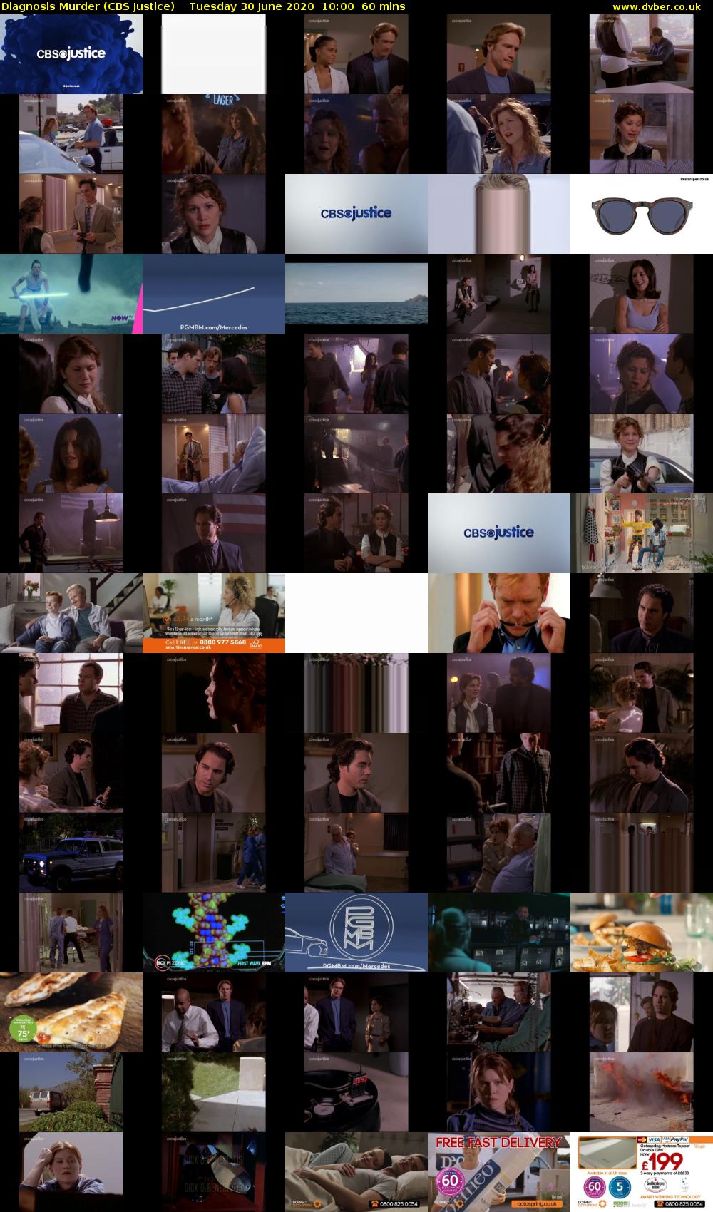 Diagnosis Murder (CBS Justice) Tuesday 30 June 2020 10:00 - 11:00