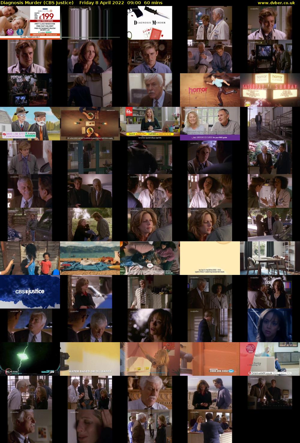 Diagnosis Murder (CBS Justice) Friday 8 April 2022 09:00 - 10:00