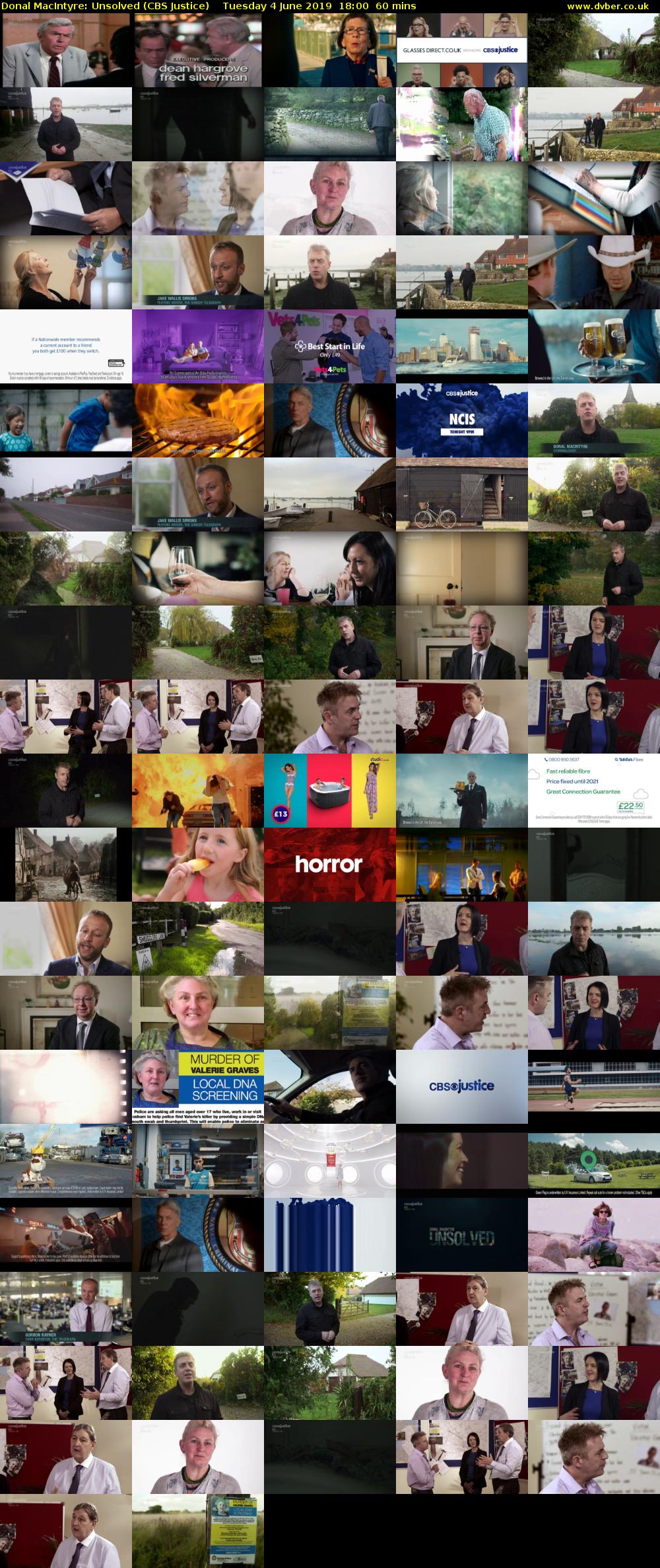 Donal MacIntyre: Unsolved (CBS Justice) Tuesday 4 June 2019 18:00 - 19:00