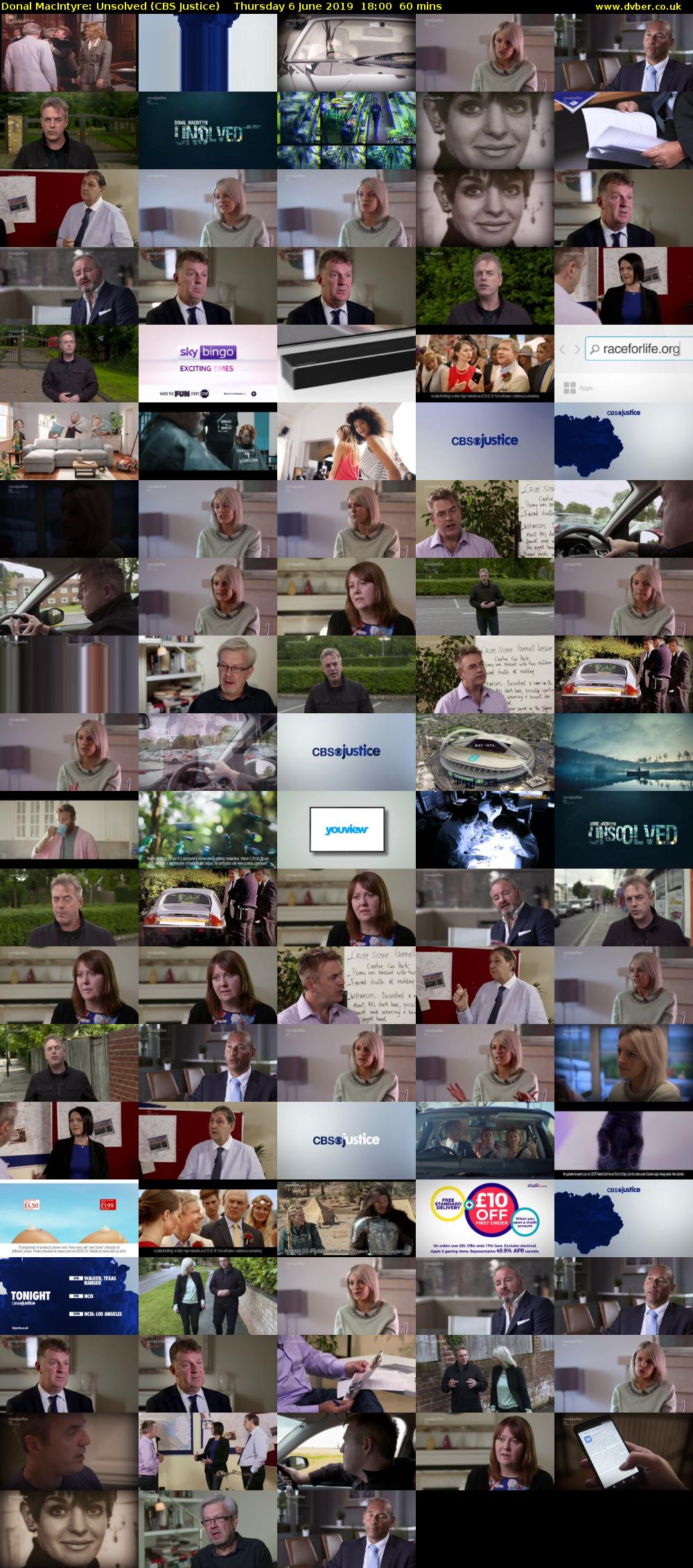 Donal MacIntyre: Unsolved (CBS Justice) Thursday 6 June 2019 18:00 - 19:00