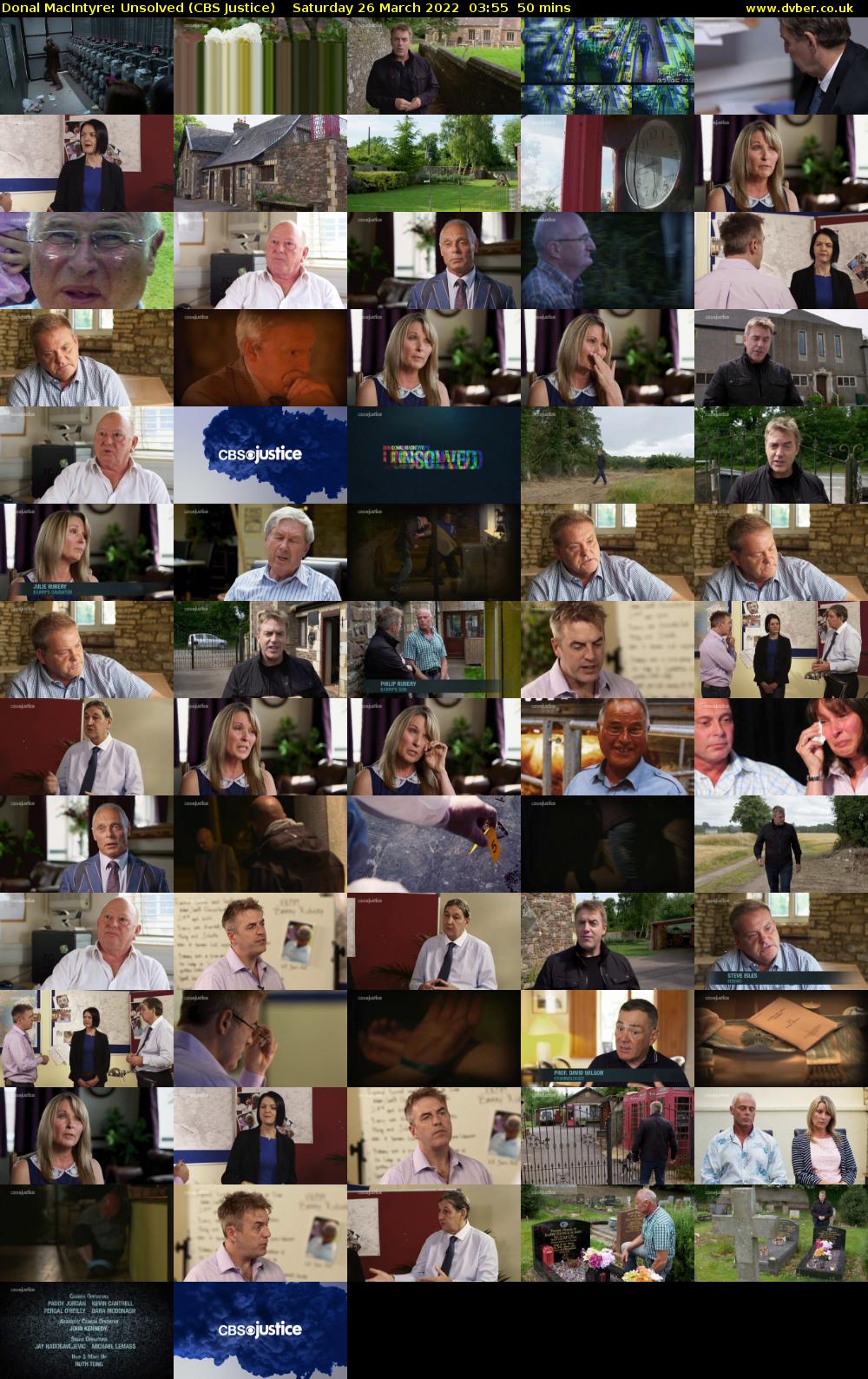 Donal MacIntyre: Unsolved (CBS Justice) Saturday 26 March 2022 03:55 - 04:45
