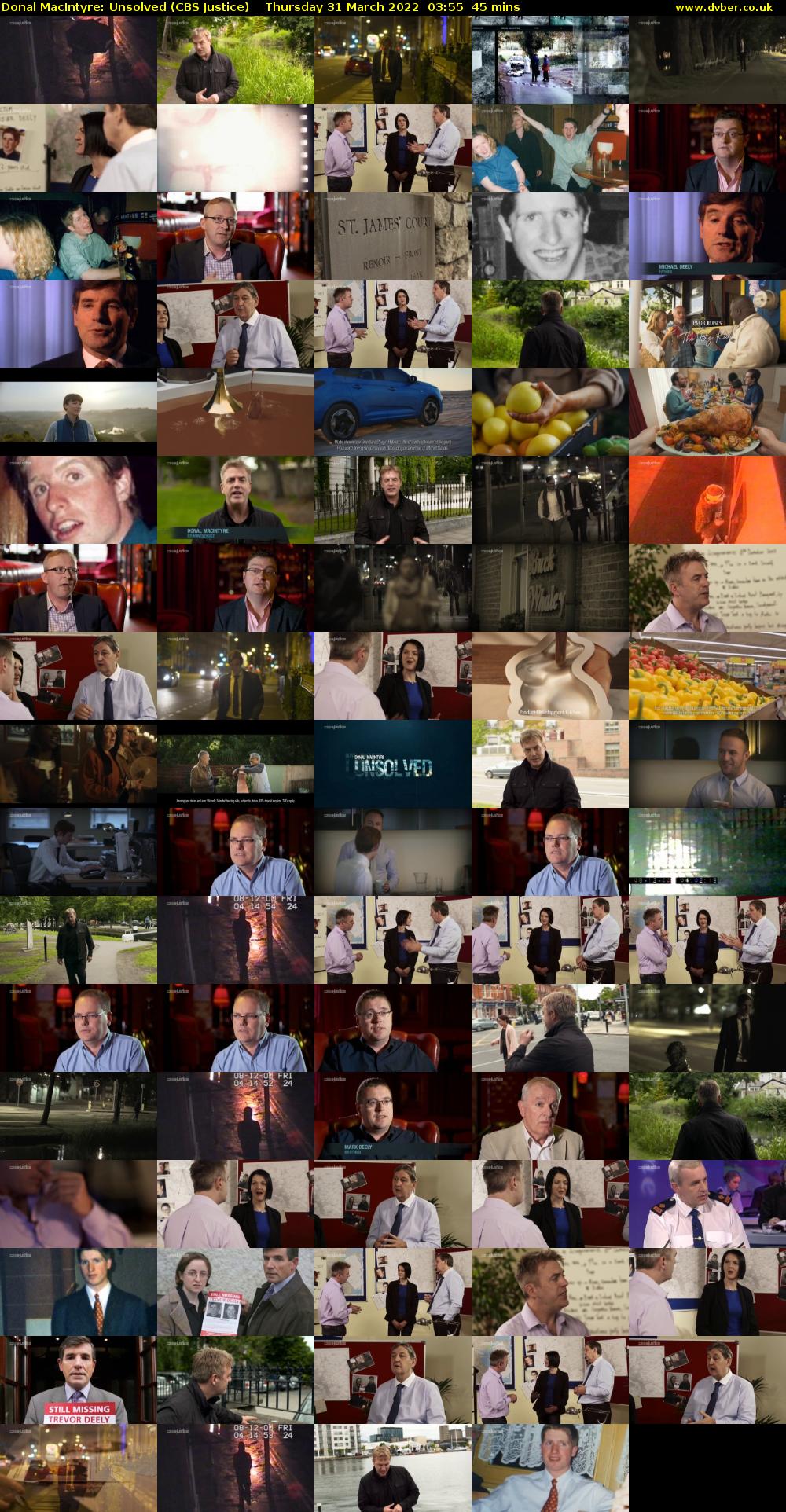 Donal MacIntyre: Unsolved (CBS Justice) Thursday 31 March 2022 03:55 - 04:40