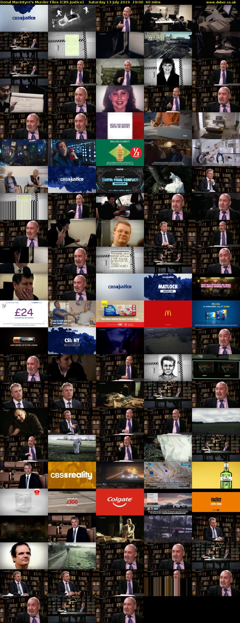Donal MacIntyre's Murder Files (CBS Justice) Saturday 13 July 2019 19:00 - 20:00