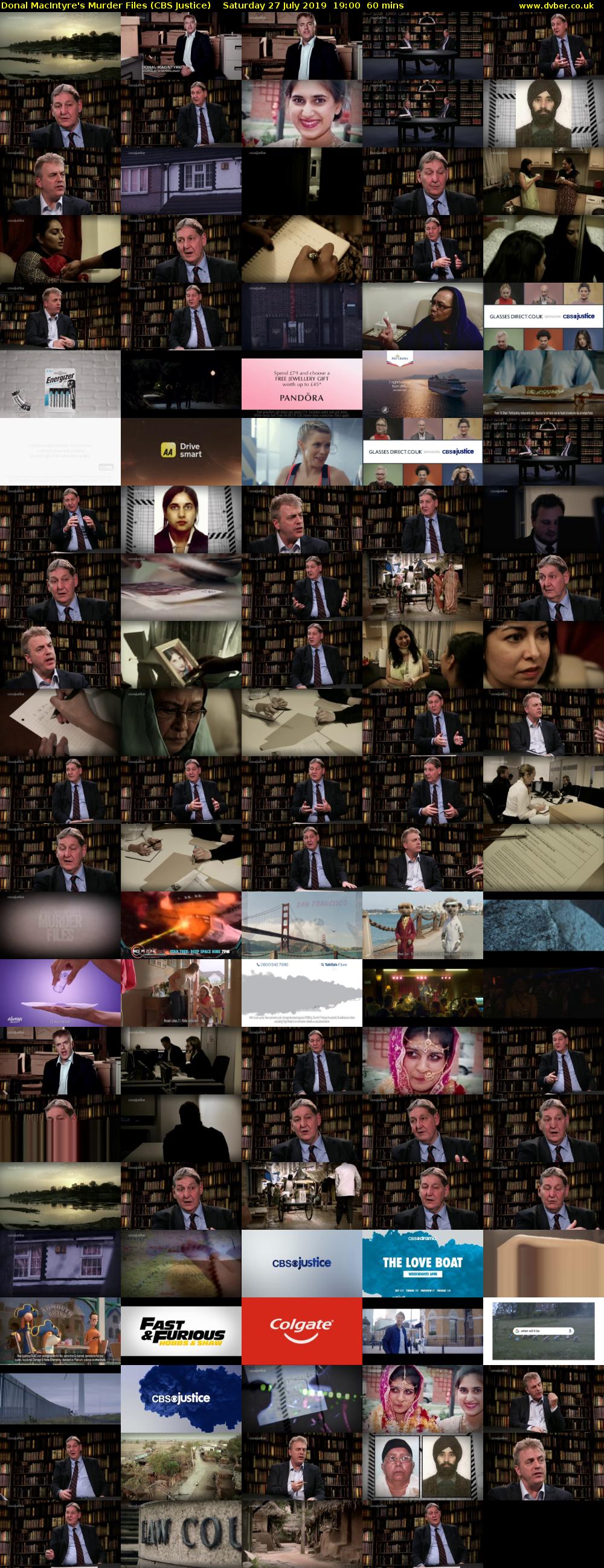 Donal MacIntyre's Murder Files (CBS Justice) Saturday 27 July 2019 19:00 - 20:00