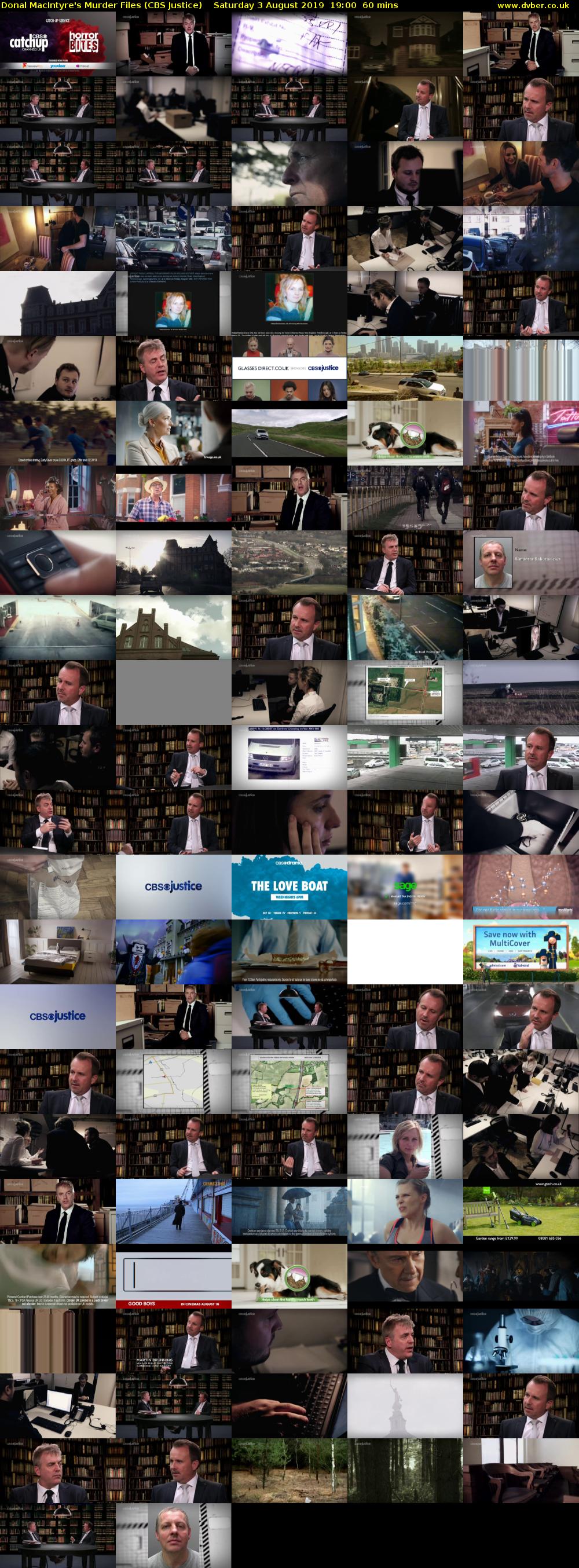 Donal MacIntyre's Murder Files (CBS Justice) Saturday 3 August 2019 19:00 - 20:00