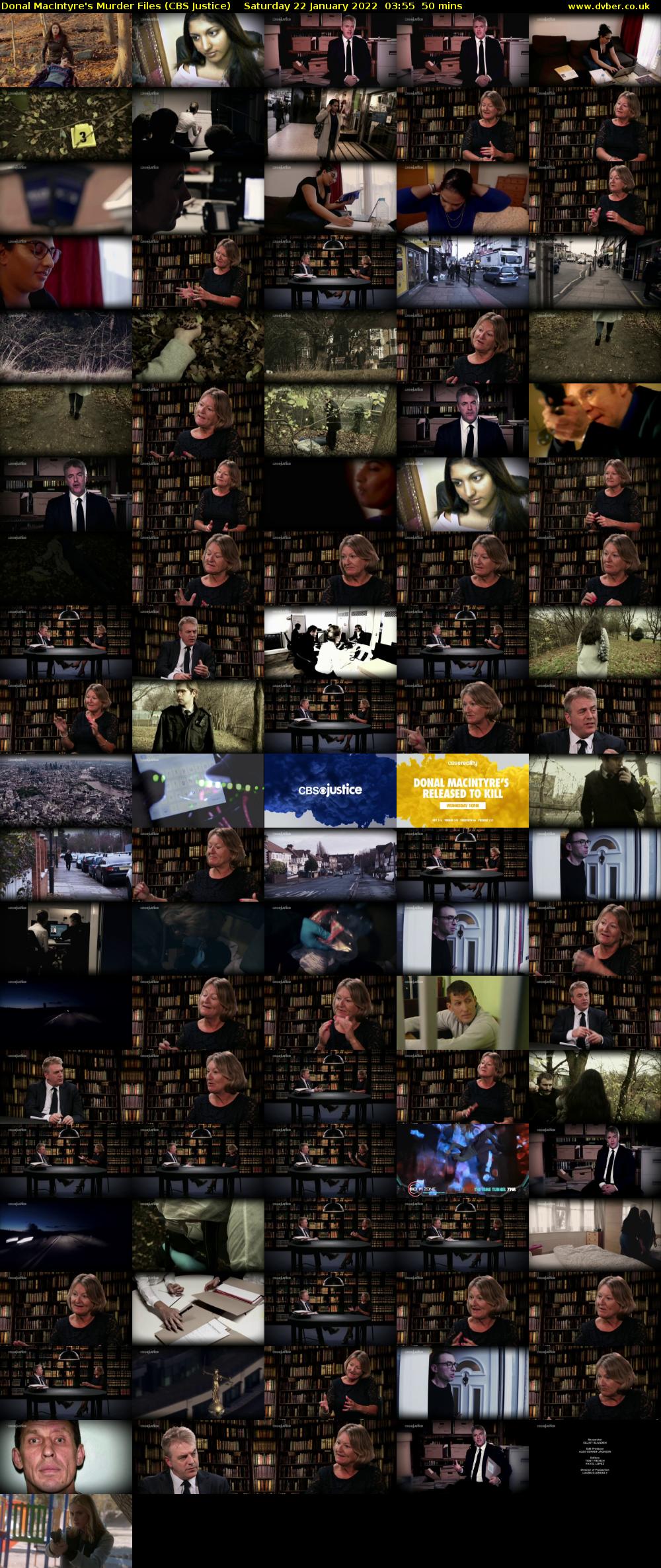Donal MacIntyre's Murder Files (CBS Justice) Saturday 22 January 2022 03:55 - 04:45