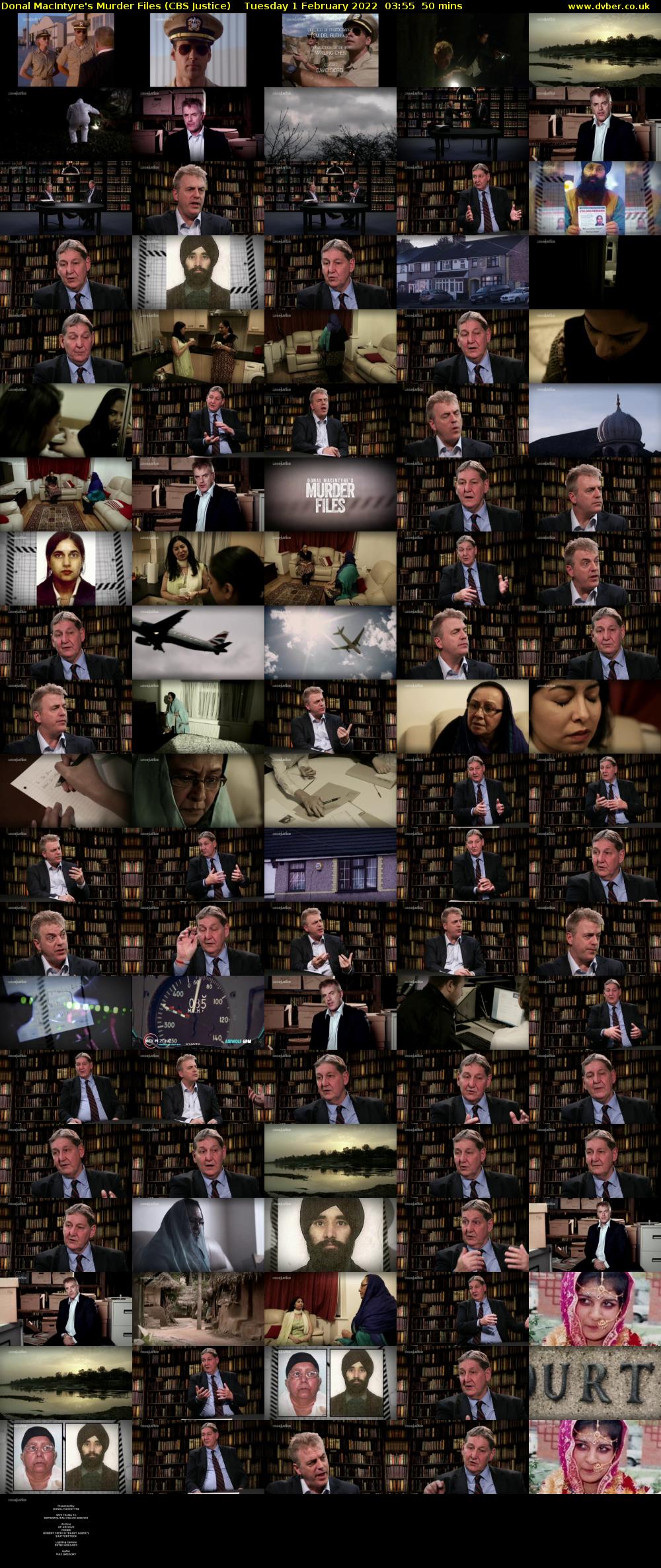 Donal MacIntyre's Murder Files (CBS Justice) Tuesday 1 February 2022 03:55 - 04:45