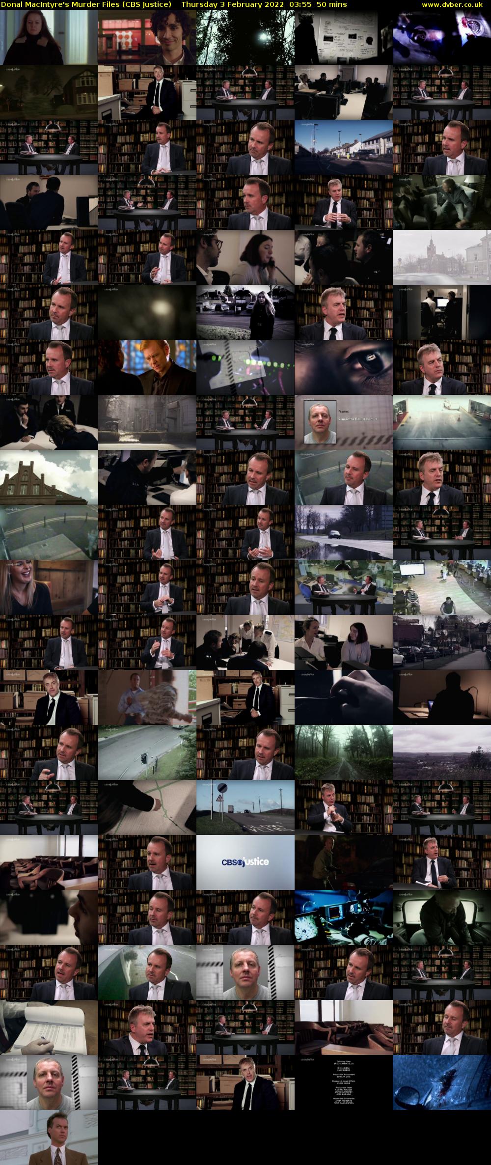 Donal MacIntyre's Murder Files (CBS Justice) Thursday 3 February 2022 03:55 - 04:45