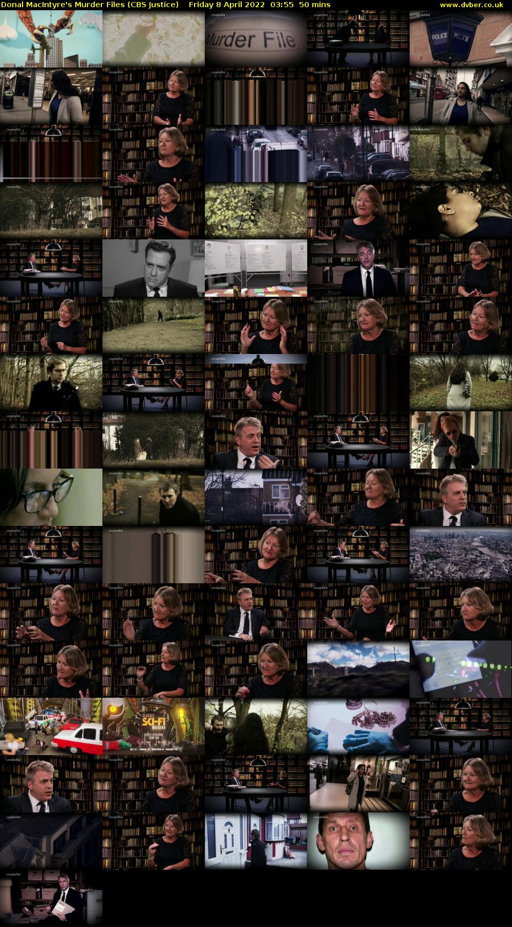 Donal MacIntyre's Murder Files (CBS Justice) Friday 8 April 2022 03:55 - 04:45
