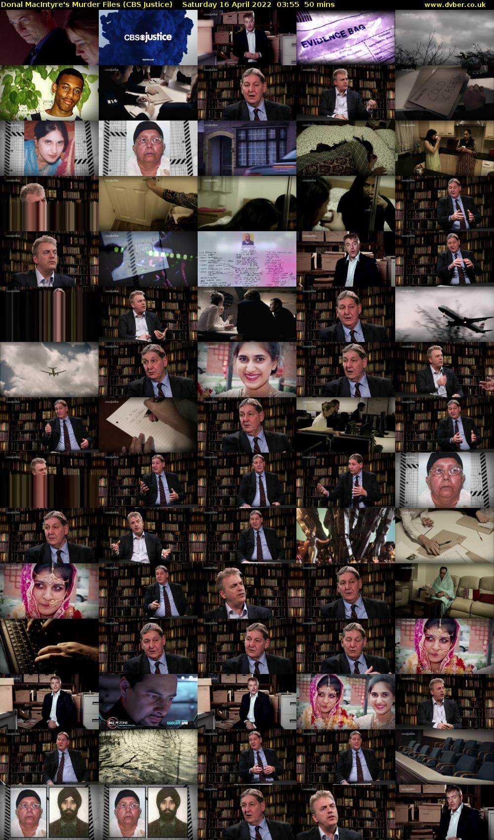 Donal MacIntyre's Murder Files (CBS Justice) Saturday 16 April 2022 03:55 - 04:45