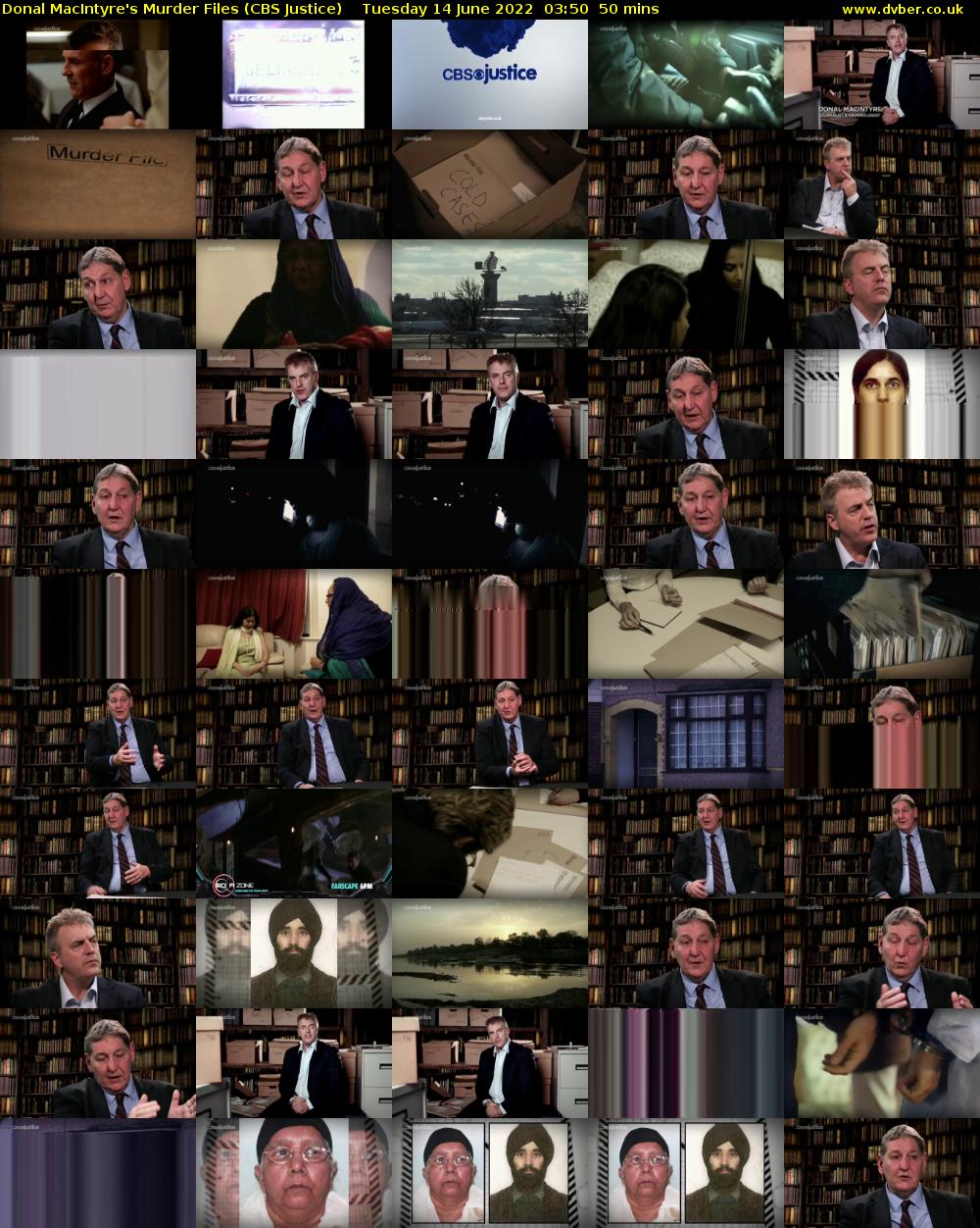 Donal MacIntyre's Murder Files (CBS Justice) Tuesday 14 June 2022 03:50 - 04:40