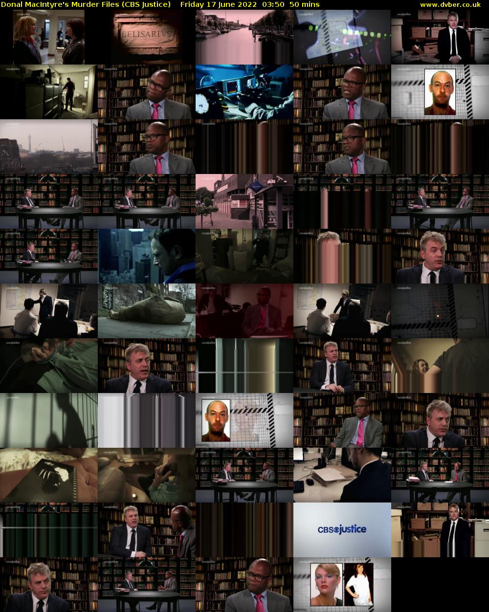 Donal MacIntyre's Murder Files (CBS Justice) Friday 17 June 2022 03:50 - 04:40