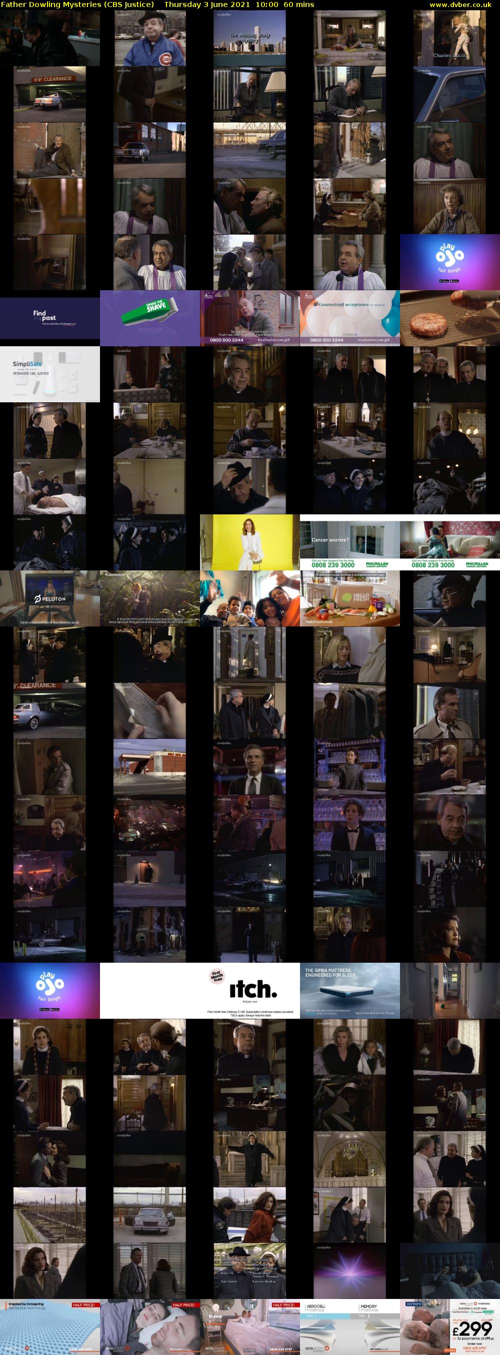 Father Dowling Mysteries (CBS Justice) Thursday 3 June 2021 10:00 - 11:00
