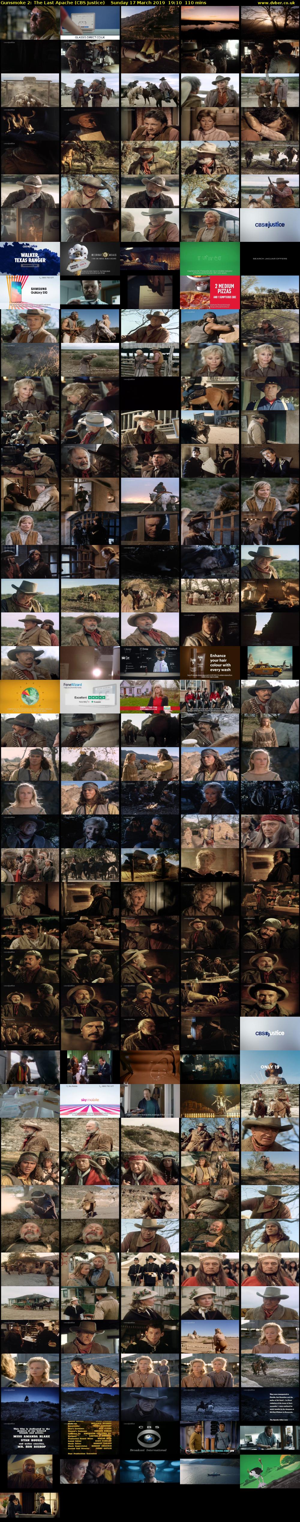 Gunsmoke 2: The Last Apache (CBS Justice) Sunday 17 March 2019 19:10 - 21:00