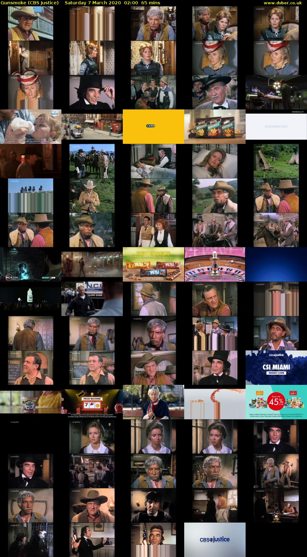 Gunsmoke (CBS Justice) Saturday 7 March 2020 02:00 - 03:05