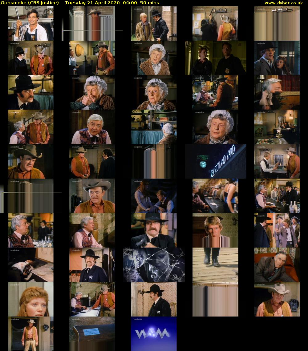Gunsmoke (CBS Justice) Tuesday 21 April 2020 04:00 - 04:50
