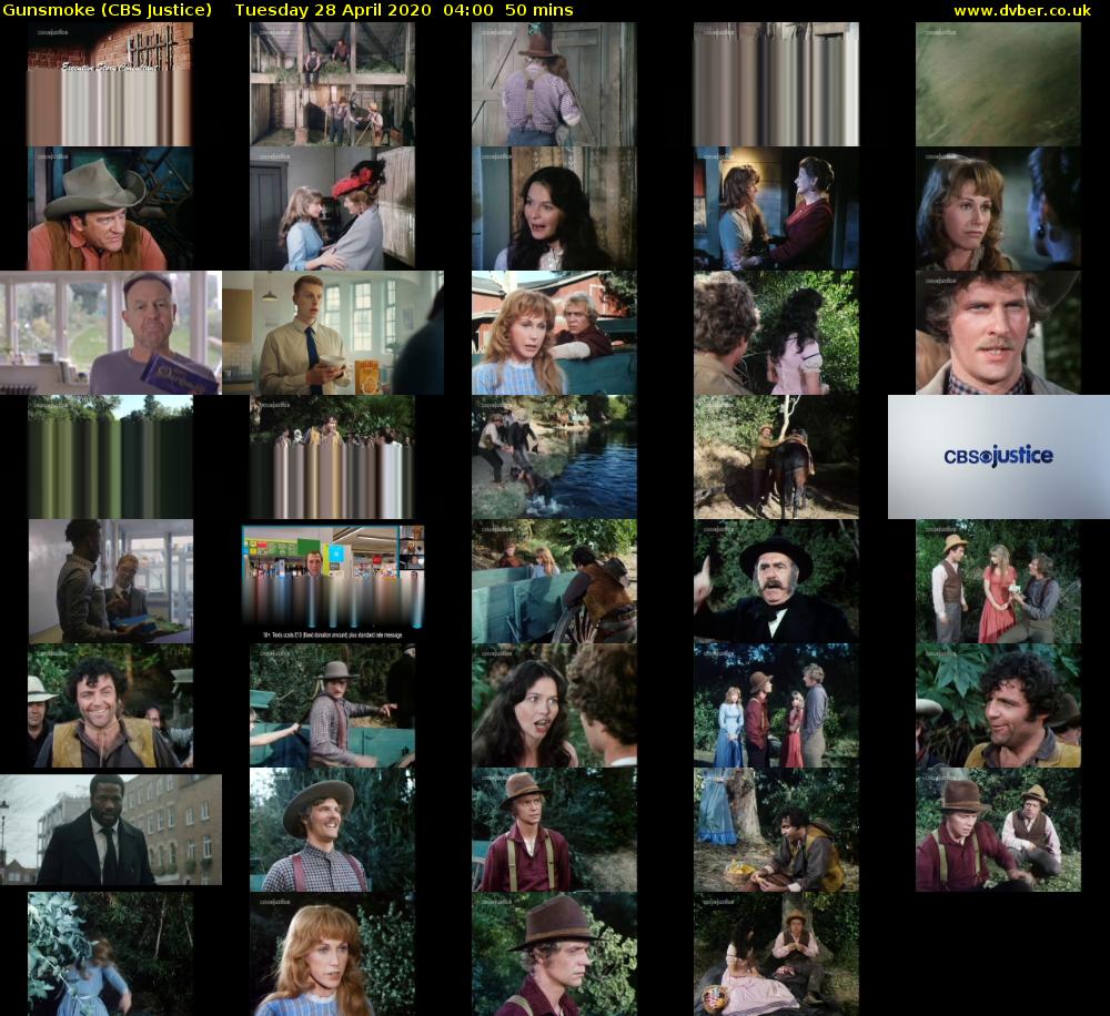 Gunsmoke (CBS Justice) Tuesday 28 April 2020 04:00 - 04:50