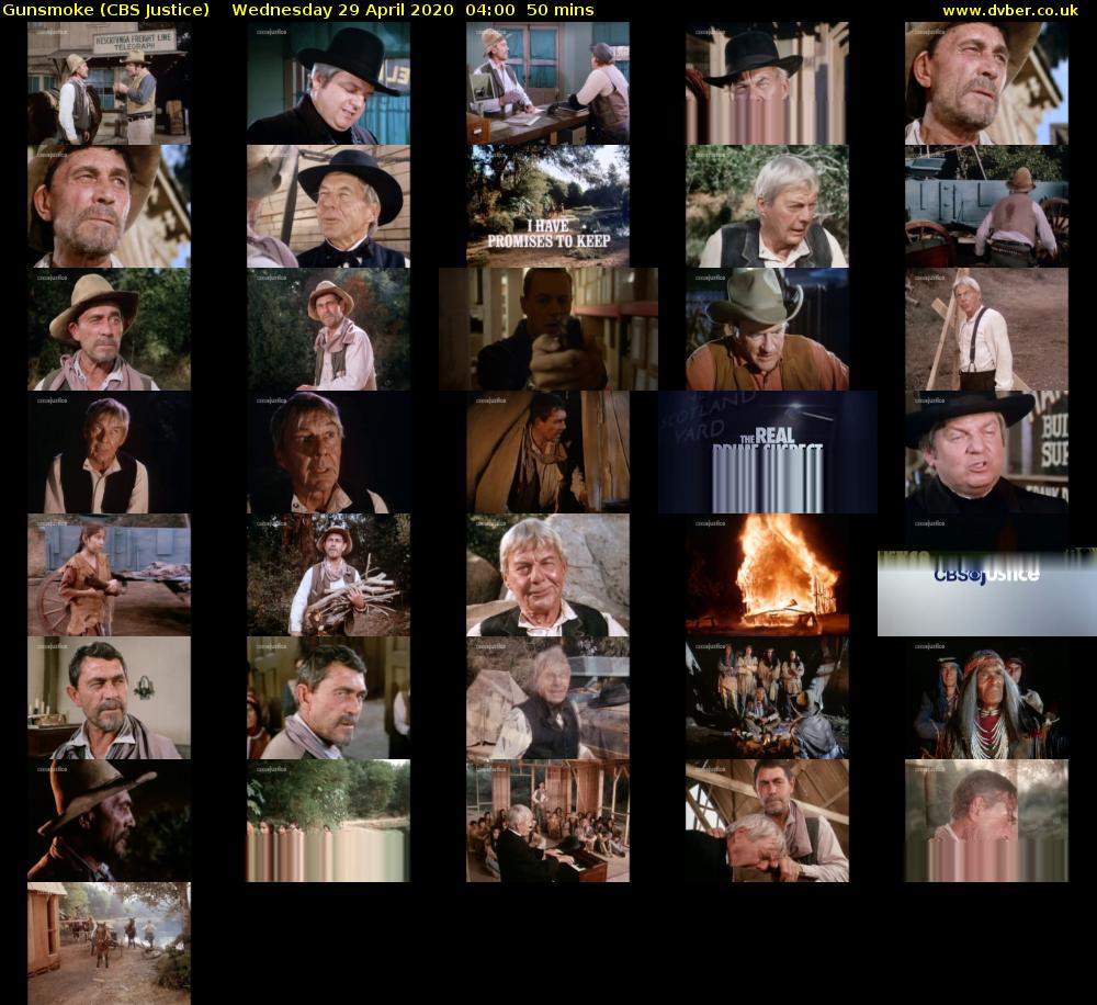 Gunsmoke (CBS Justice) Wednesday 29 April 2020 04:00 - 04:50