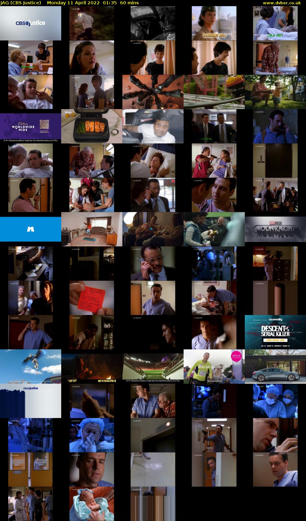 JAG (CBS Justice) Monday 11 April 2022 01:35 - 02:35