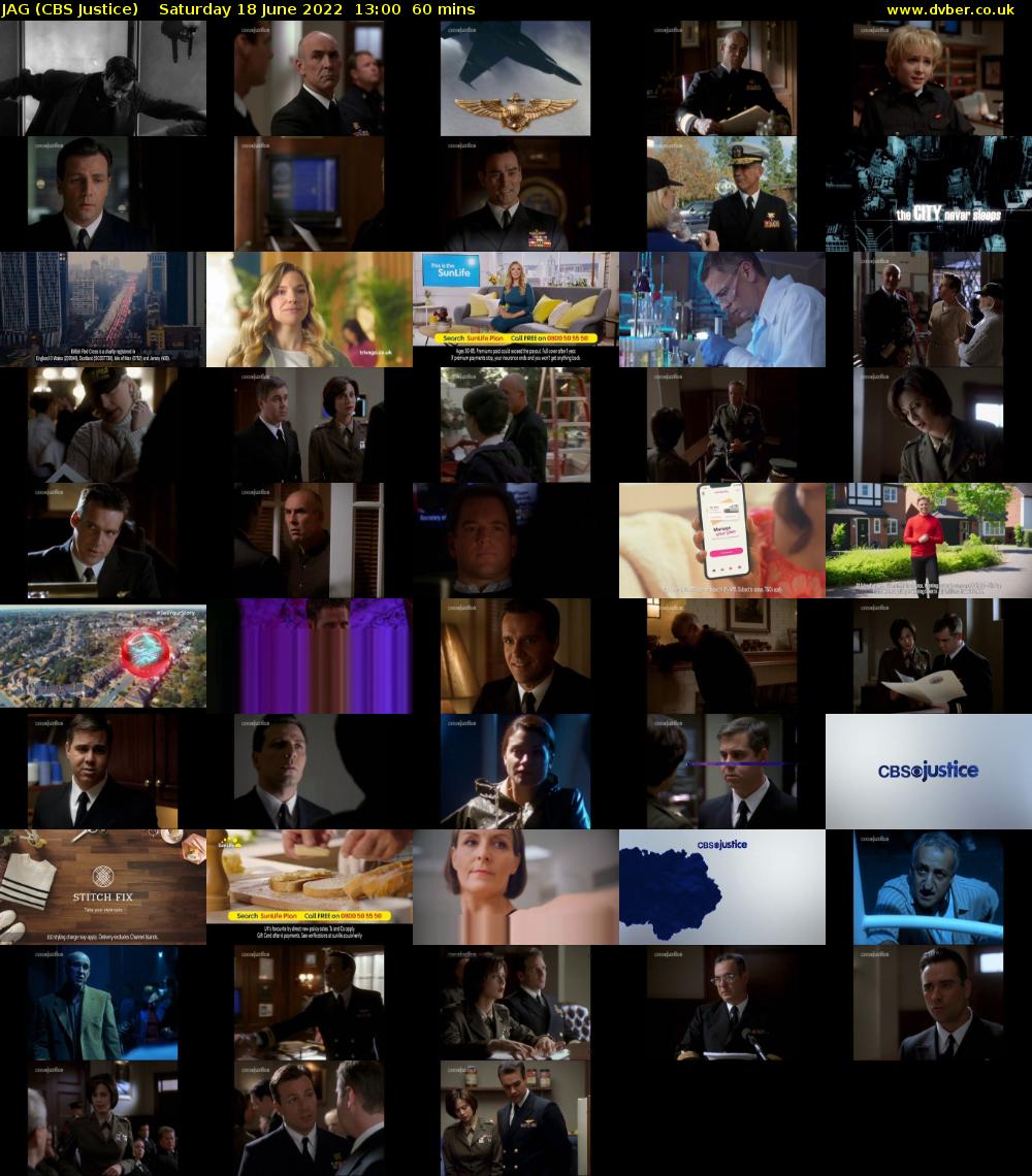 JAG (CBS Justice) Saturday 18 June 2022 13:00 - 14:00