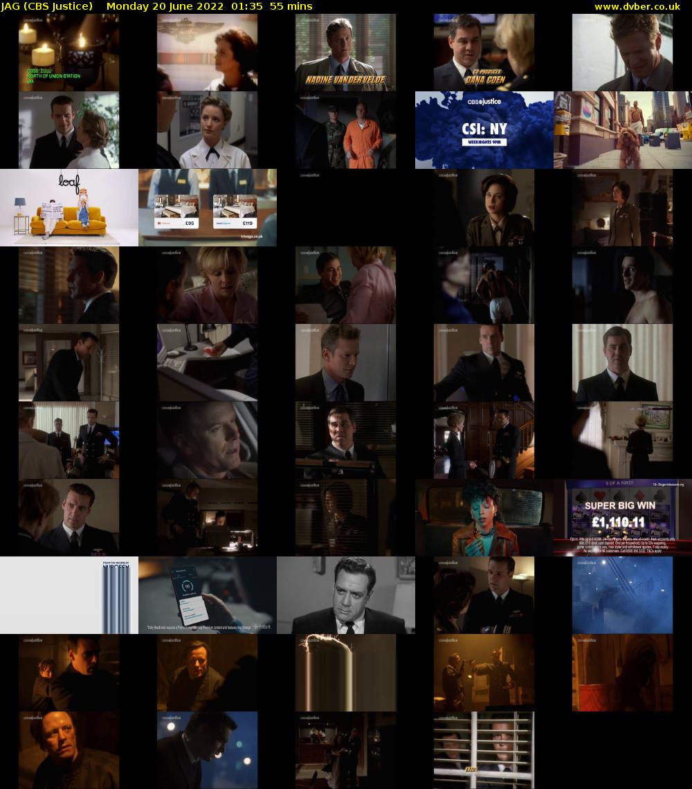 JAG (CBS Justice) Monday 20 June 2022 01:35 - 02:30