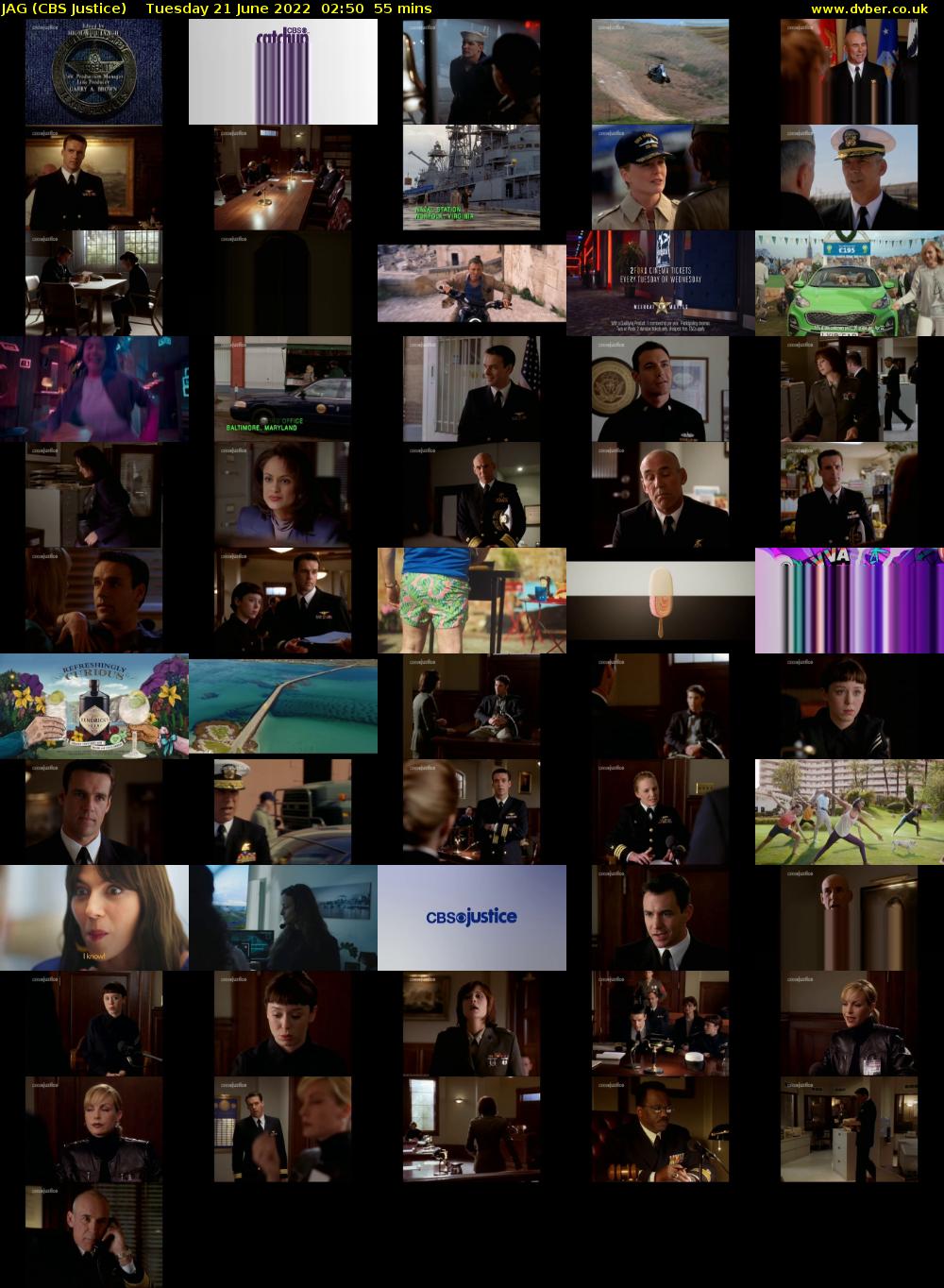 JAG (CBS Justice) Tuesday 21 June 2022 02:50 - 03:45