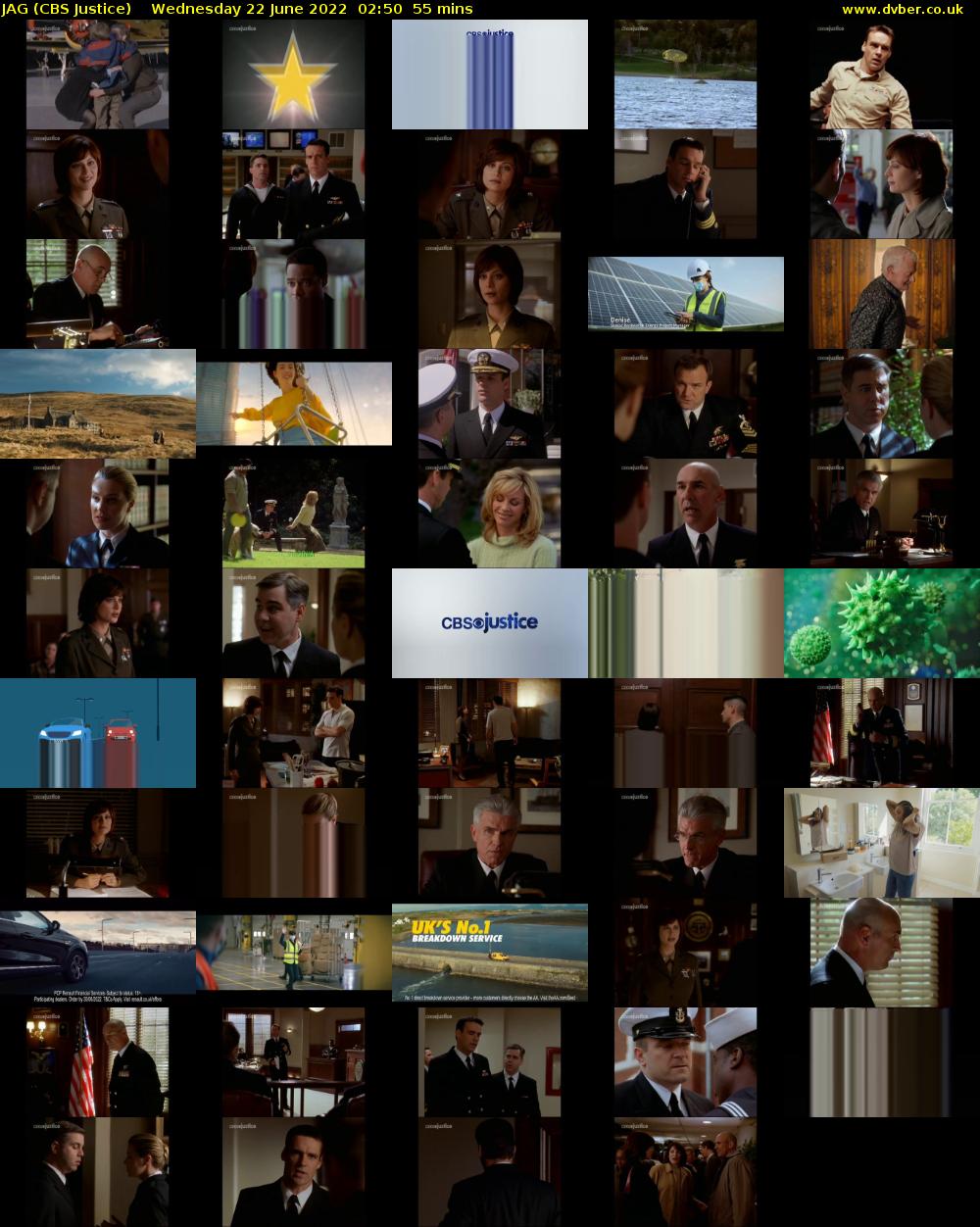 JAG (CBS Justice) Wednesday 22 June 2022 02:50 - 03:45