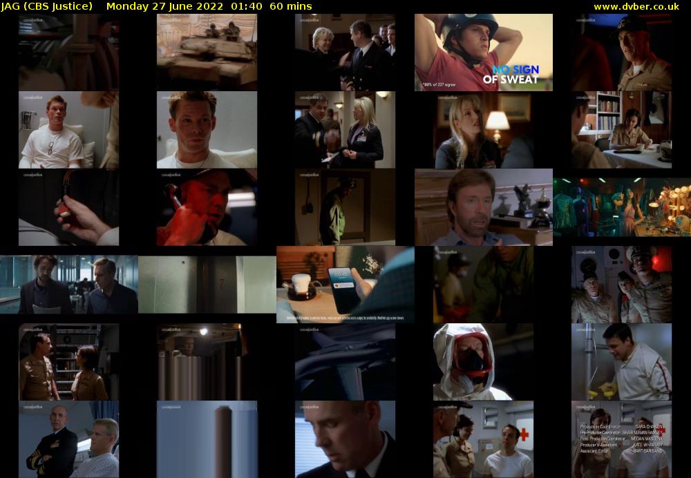 JAG (CBS Justice) Monday 27 June 2022 01:40 - 02:40