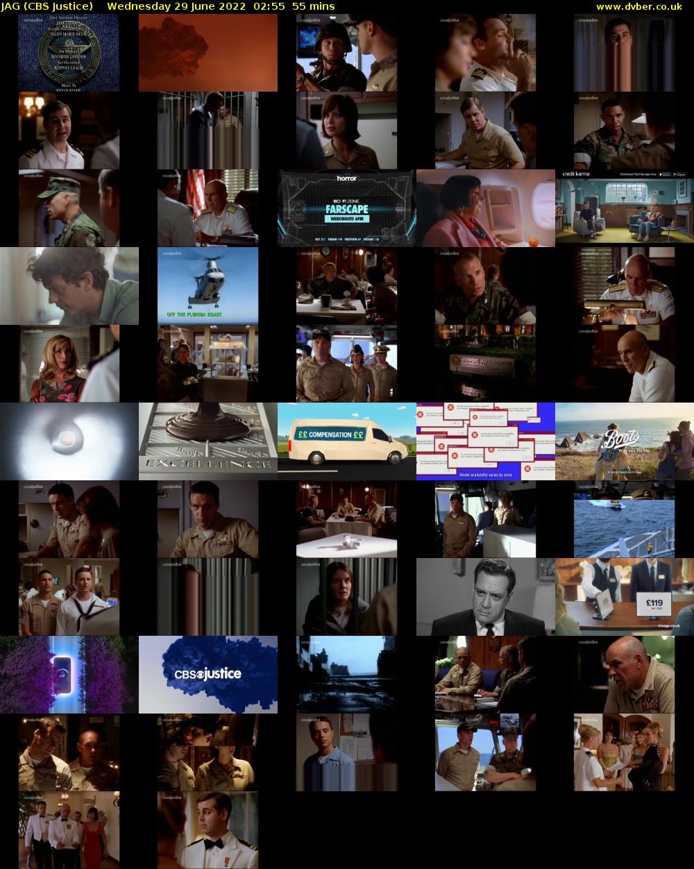 JAG (CBS Justice) Wednesday 29 June 2022 02:55 - 03:50