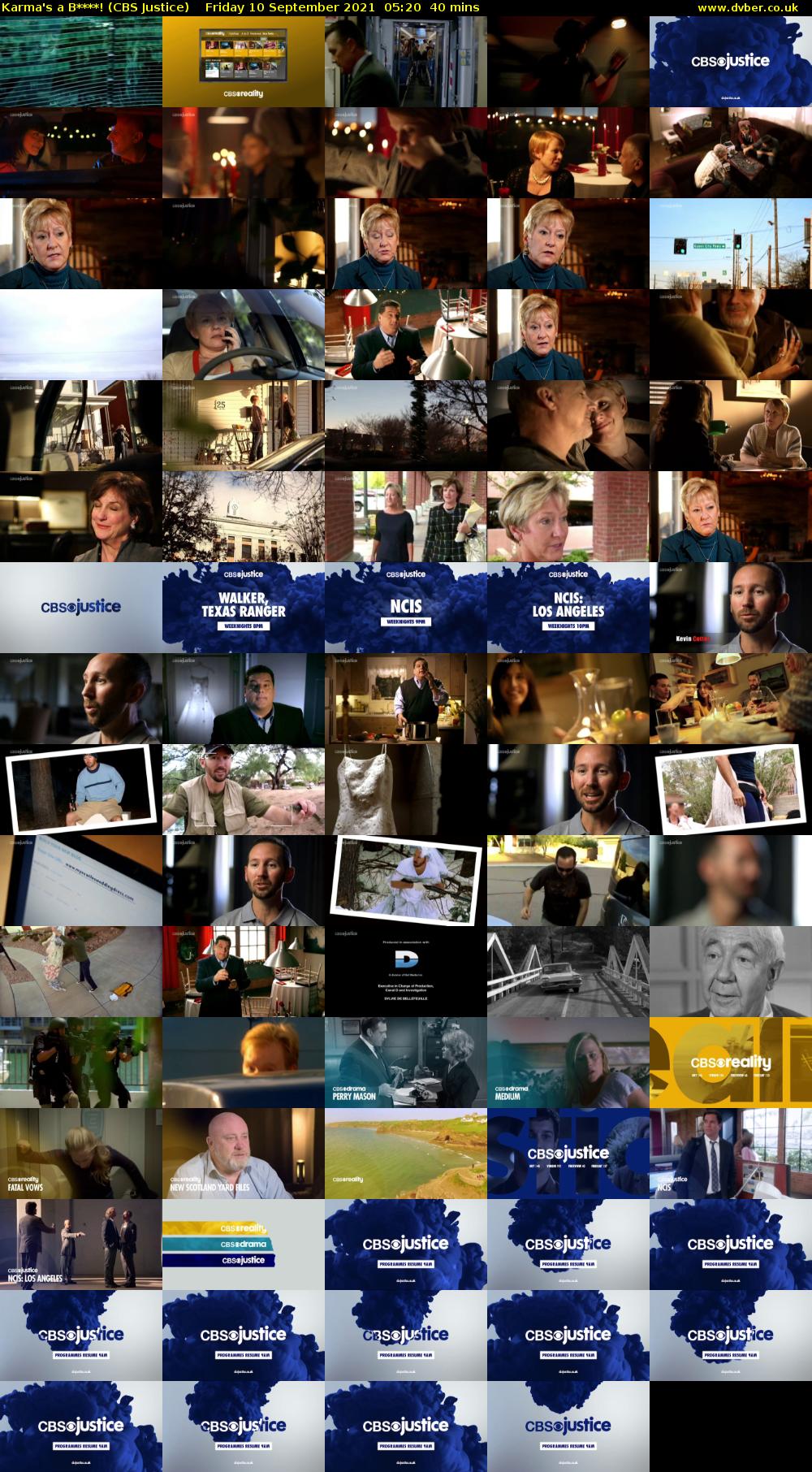 Karma's a B****! (CBS Justice) Friday 10 September 2021 05:20 - 06:00