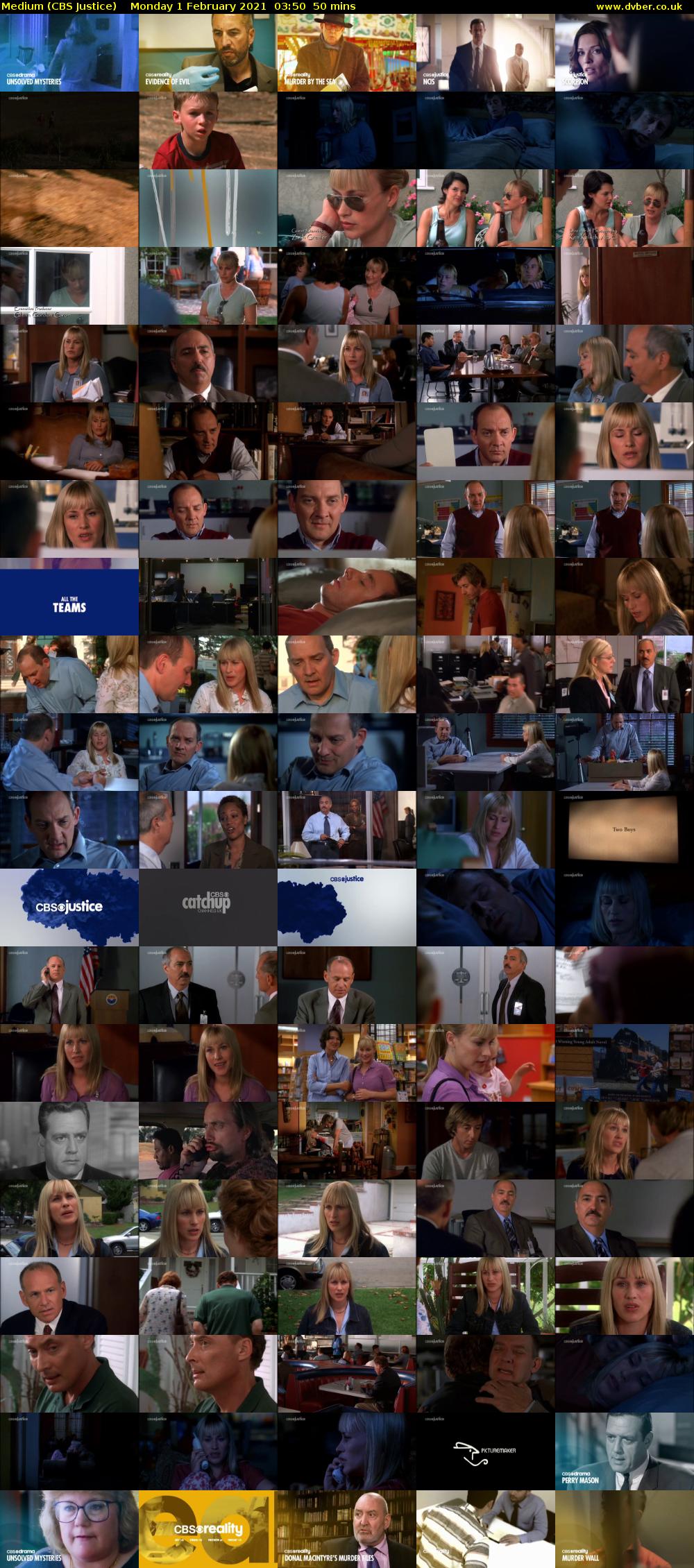 Medium (CBS Justice) Monday 1 February 2021 03:50 - 04:40