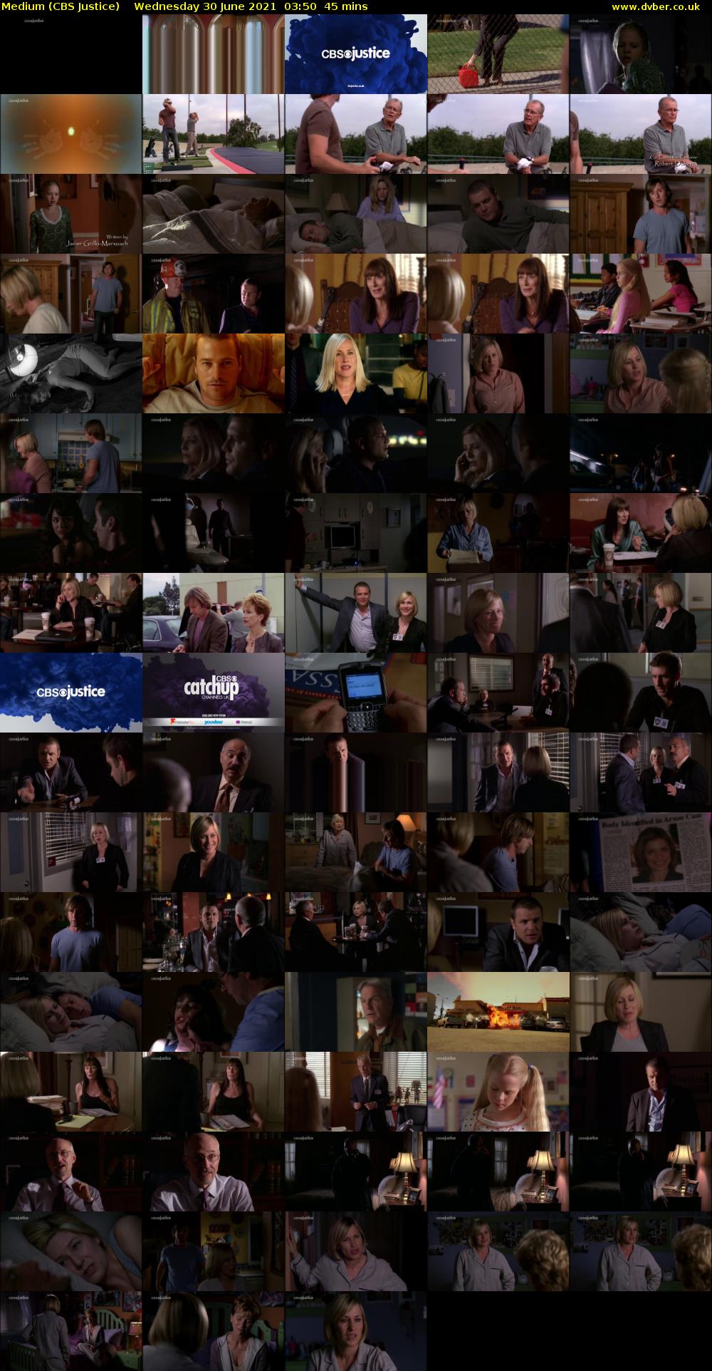 Medium (CBS Justice) Wednesday 30 June 2021 03:50 - 04:35
