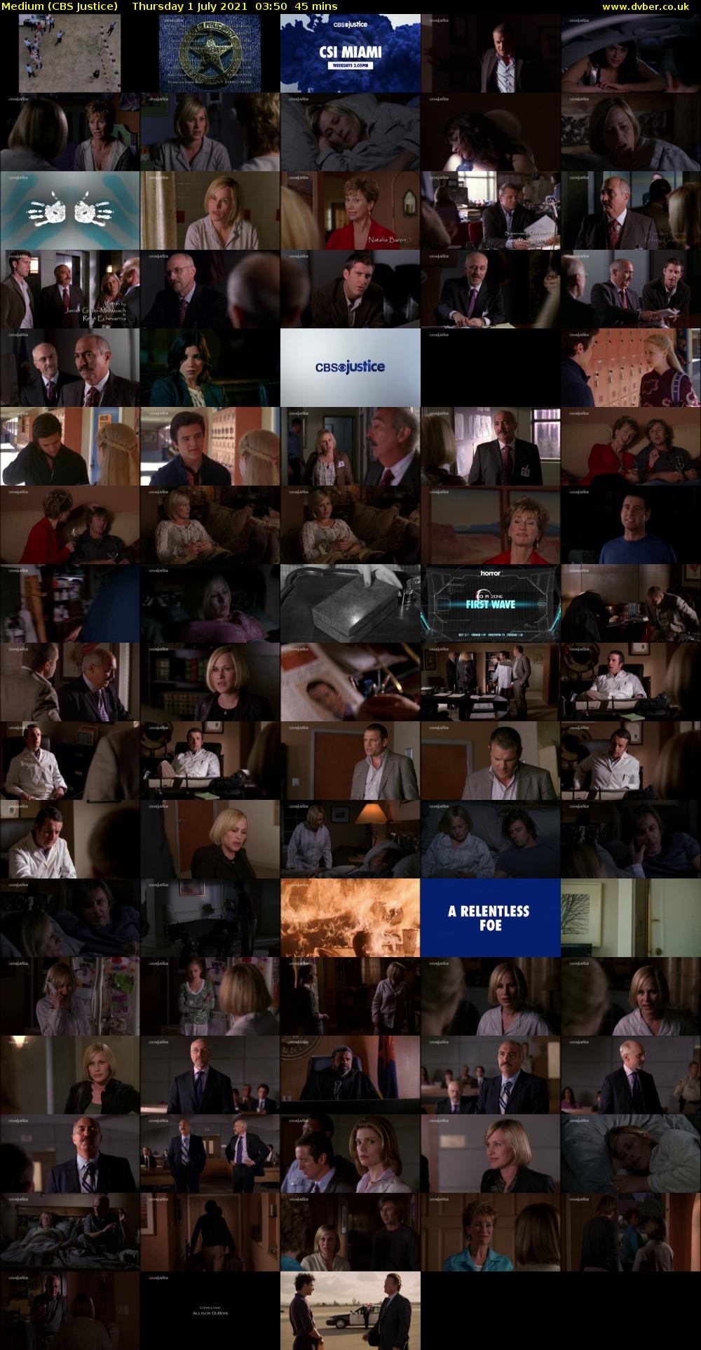Medium (CBS Justice) Thursday 1 July 2021 03:50 - 04:35
