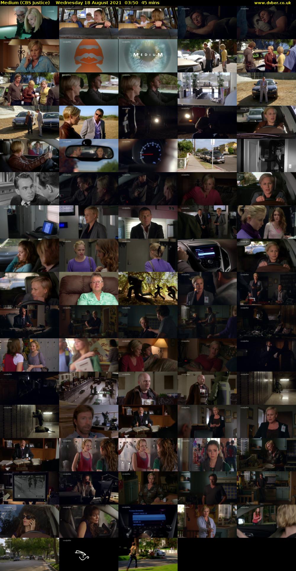 Medium (CBS Justice) Wednesday 18 August 2021 03:50 - 04:35