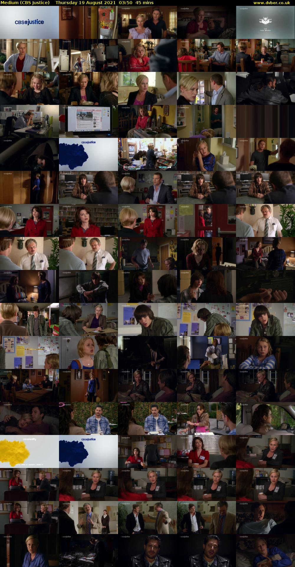 Medium (CBS Justice) Thursday 19 August 2021 03:50 - 04:35