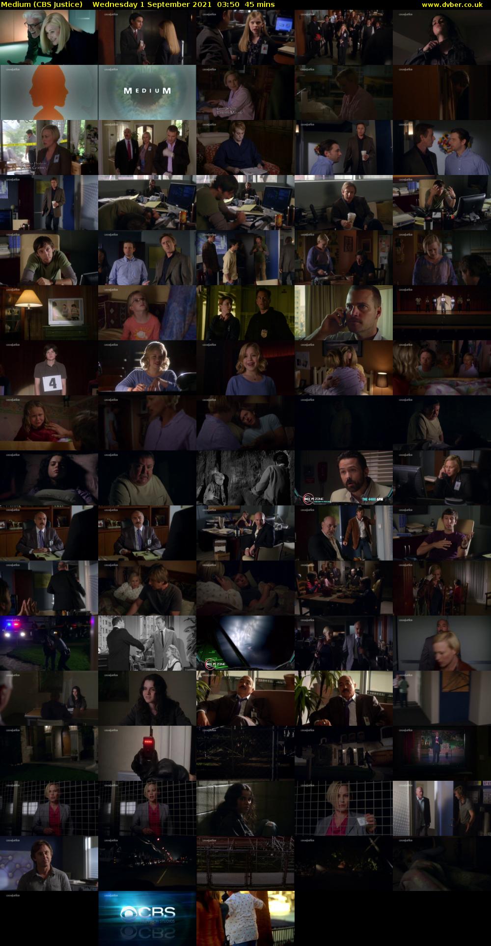 Medium (CBS Justice) Wednesday 1 September 2021 03:50 - 04:35