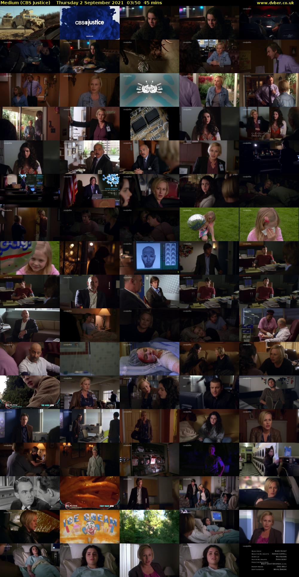 Medium (CBS Justice) Thursday 2 September 2021 03:50 - 04:35