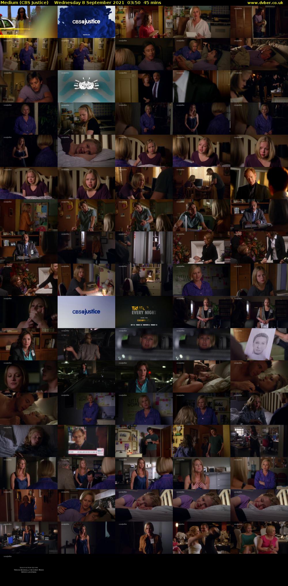 Medium (CBS Justice) Wednesday 8 September 2021 03:50 - 04:35