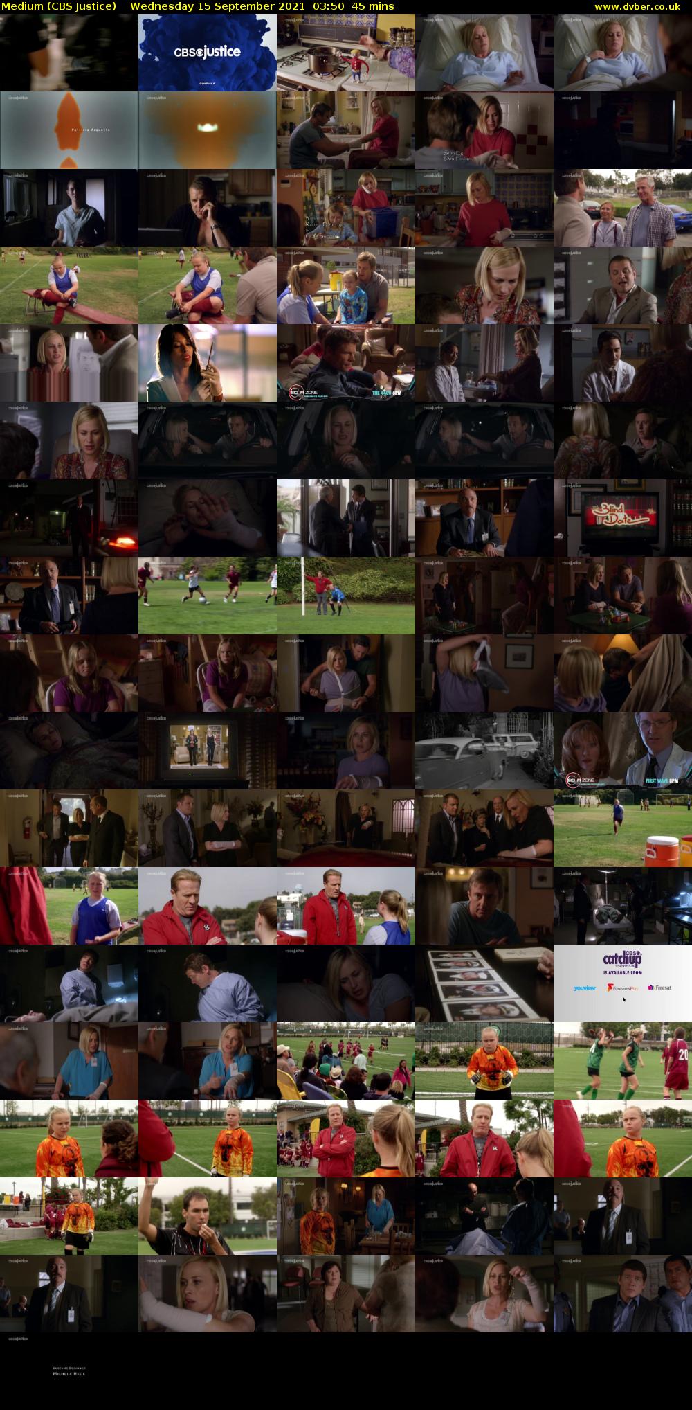 Medium (CBS Justice) Wednesday 15 September 2021 03:50 - 04:35