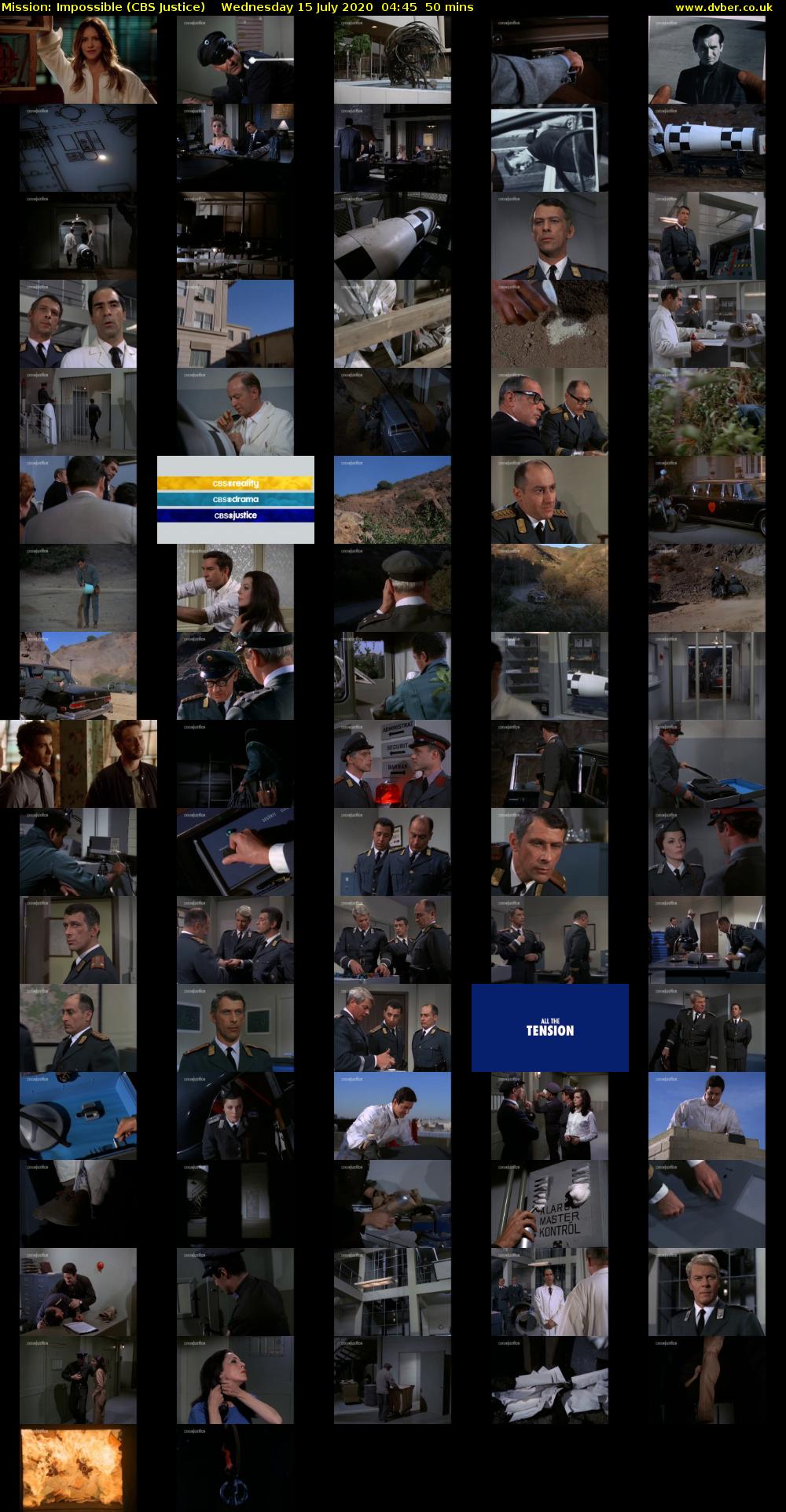 Mission: Impossible (CBS Justice) Wednesday 15 July 2020 04:45 - 05:35